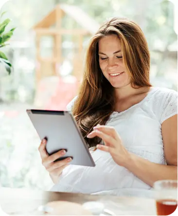 primarycareCTA Person using a tablet device